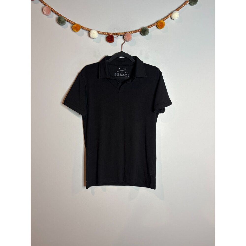 Porter & Ash soft black polo shirt
